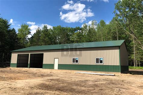 40x80 steel building price installed